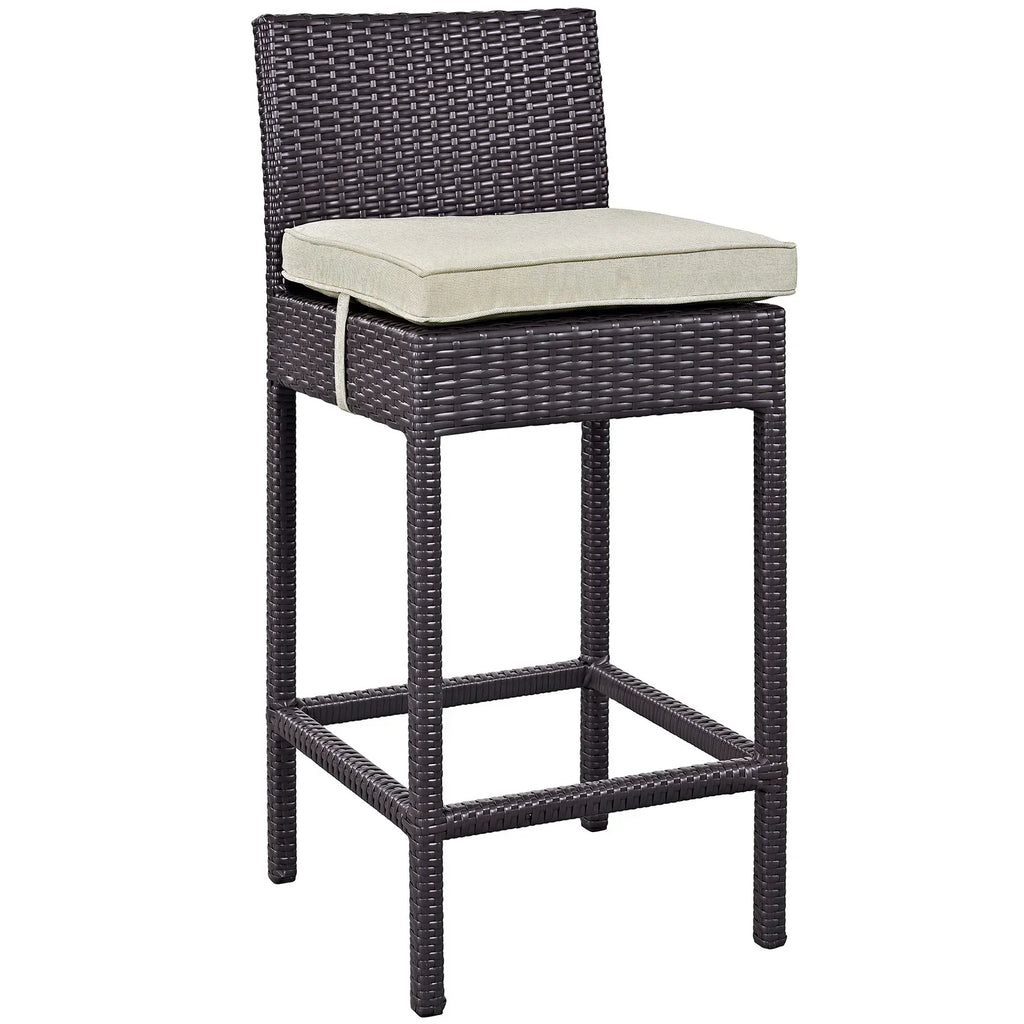 Virasat Outdoor Patio Bar Sets 4 Chairs and 1 Table (Dark Brown)-VIRASAT FURNITURE & FURNISHING
