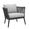 VIRASAT FURNITURE OUTDOOR GREY ROPE SOFA SET 7-SEATER WITH GLASS TOP CENTER TABLE