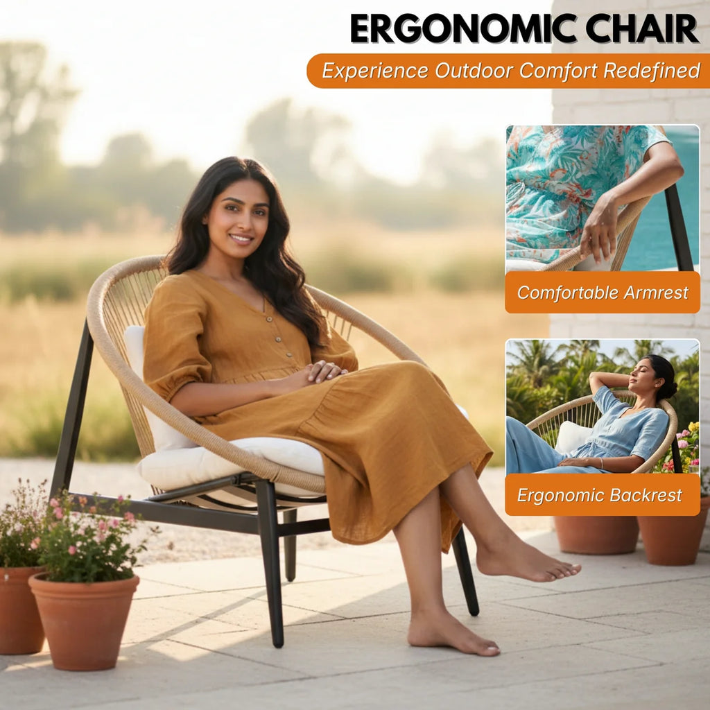 VIRASAT FURNITURE 3-Piece Outdoor Patio Bistro Set