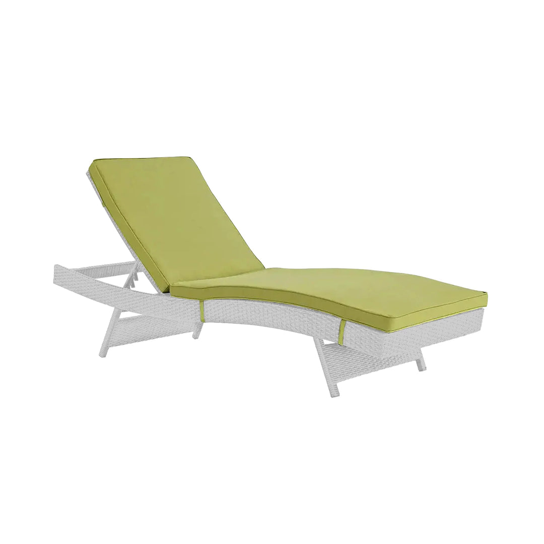 Virasat Marcela Outdoor Swimming Poolside Lounger Set of 2 (White & Green)