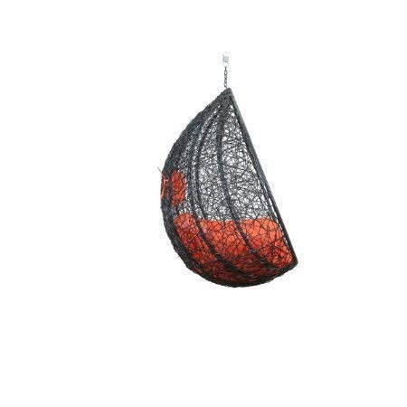 Virasat Single Seater Hanging Swing Without Stand For Balcony , Garden Swing (Dark Brown)-VIRASAT FURNITURE & FURNISHING