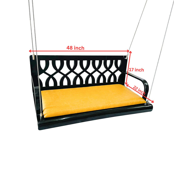 Virasat Fuerte Double Seater Hanging Swing Without Stand For Balcony , Garden Swing ( Acrylic )