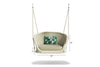 Virasat Single Seater Hanging Swing Without Stand For Balcony, Garden Swing (Cream) Braided & Rope-VIRASAT FURNITURE & FURNISHING