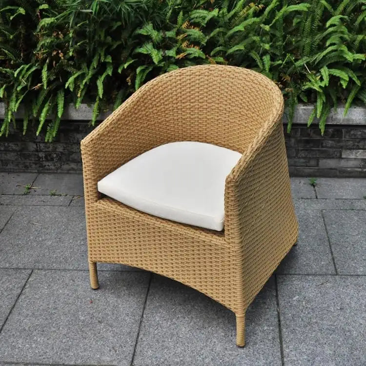 Virasat Outdoor Patio Seating Set 4 Chairs and 1 Table Set (Honey)-VIRASAT FURNITURE & FURNISHING