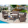 Virasat Outdoor Sofa Set 2 Seater, 2 Single Seater and 1 Center Table (Brown + White)-VIRASAT FURNITURE & FURNISHING