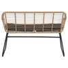Virasat Outdoor Garden Balcony Sofa Set 2 Seater, 2 Single Seater and 1 Center Table Set (Black + Tan)-VIRASAT FURNITURE & FURNISHING