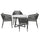 Virasat Outdoor Patio Seating Set 4 Chairs and 1 Table Set (Black) Braided & Rope-VIRASAT FURNITURE & FURNISHING