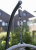 Virasat Single Seater Hanging Swing With Stand For Balcony , Garden (Brown) Braided & Rope-VIRASAT FURNITURE & FURNISHING