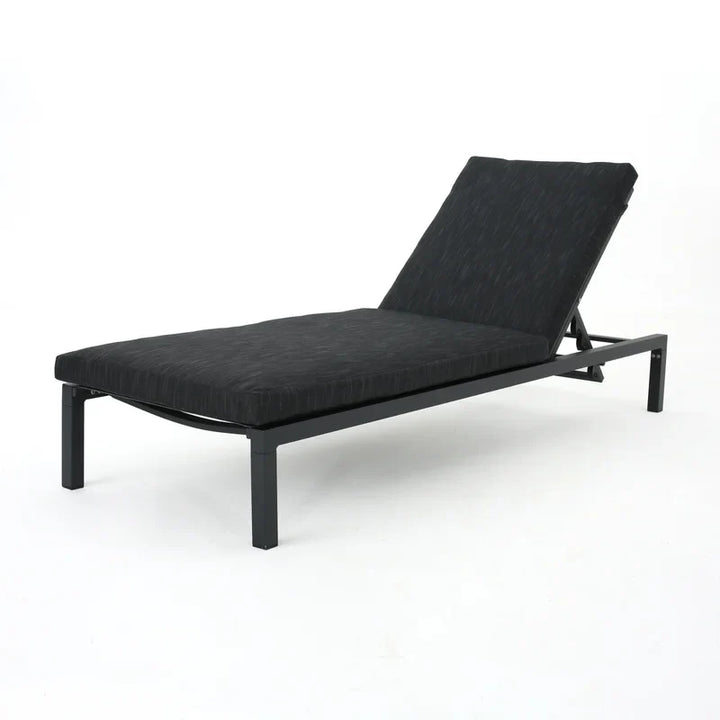 Virasat Syon Outdoor Swimming Poolside Lounger (Black)