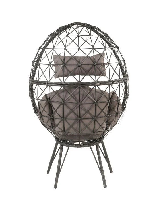 Virasat Single Seater Swing Basket For Balcony & Garden (Black)-VIRASAT FURNITURE & FURNISHING