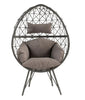 Virasat Single Seater Swing Basket For Balcony & Garden (Black)-VIRASAT FURNITURE & FURNISHING