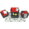 Virasat Outdoor Sofa Set 2 Seater, 2 Single Seater and 1 Center Table (Red)-VIRASAT FURNITURE & FURNISHING