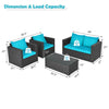 Virasat Outdoor Sofa Set 2 Seater, 2 Single seater and 1 Center Table (Blue)-VIRASAT FURNITURE & FURNISHING