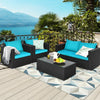 Virasat Outdoor Sofa Set 2 Seater, 2 Single seater and 1 Center Table (Blue)-VIRASAT FURNITURE & FURNISHING