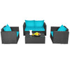 Virasat Outdoor Sofa Set 2 Seater, 2 Single seater and 1 Center Table (Blue)-VIRASAT FURNITURE & FURNISHING