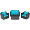 Virasat Outdoor Sofa Set 2 Seater, 2 Single seater and 1 Center Table (Blue)-VIRASAT FURNITURE & FURNISHING