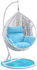Virasat Single Seater Hanging Swing With Stand For Balcony, Garden Swing (White)-VIRASAT FURNITURE & FURNISHING
