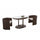 Virasat Outdoor Patio Seating Set 2 Chairs and 1 Table Set Brown-VIRASAT FURNITURE & FURNISHING