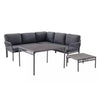VIRASAT FURNITURE L-SHAPE OUTDOOR ROPE SOFA SET 6-SEATER (GREY)
