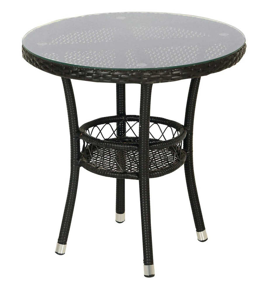 Virasat Outdoor Patio Seating Set 2 Chairs and 1 Table Set (Black)-VIRASAT FURNITURE & FURNISHING