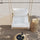 Virasat Single Seater Hanging Swing Without Stand For Balcony, Garden Swing (White + Tan) Braided & Rope-VIRASAT FURNITURE & FURNISHING