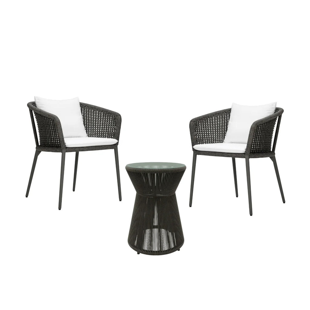 VIRASAT FURNITURE Outdoor Rope 3-Piece Patio Set