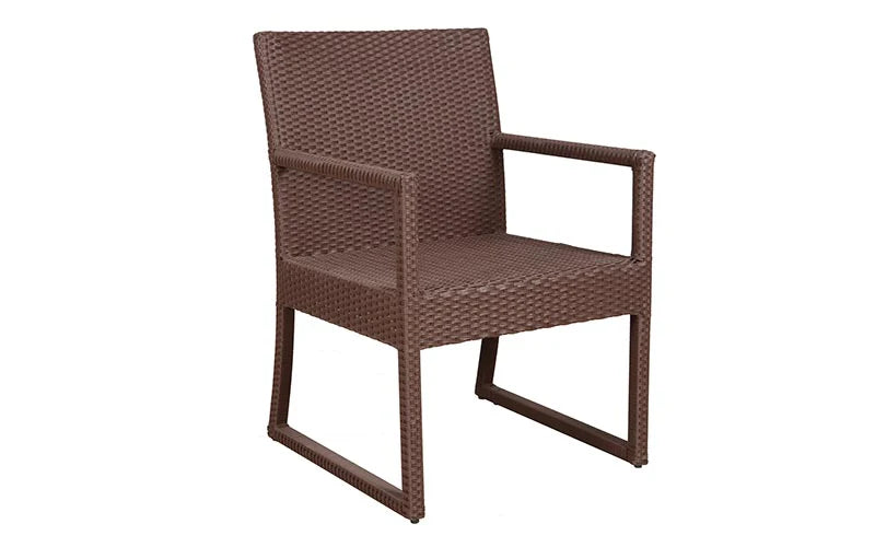 Virasat Binny Outdoor Patio Seating Set 2 Chairs and 1 Table Set (Brown)