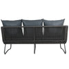 VIRASAT FURNITURE OUTDOOR ROPE 6-SEATER SOFA SET (GREY)