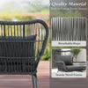 VIRASAT FURNITURE Outdoor Patio Garden 3 Piece All Weather Resistant Furniture Set