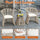 VIRASAT FURNITURE Outdoor Rope 3-Piece Patio Set (Beige & Off-White)