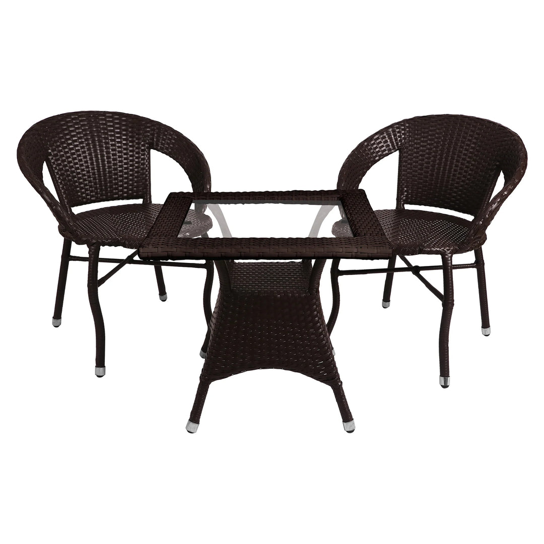 Virasat Hapit Outdoor Patio Seating Set 2 Chairs and 1 Table Set