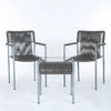 VIRASAT FURNITURE Outdoor Rope 3-Piece Patio Set (Grey)