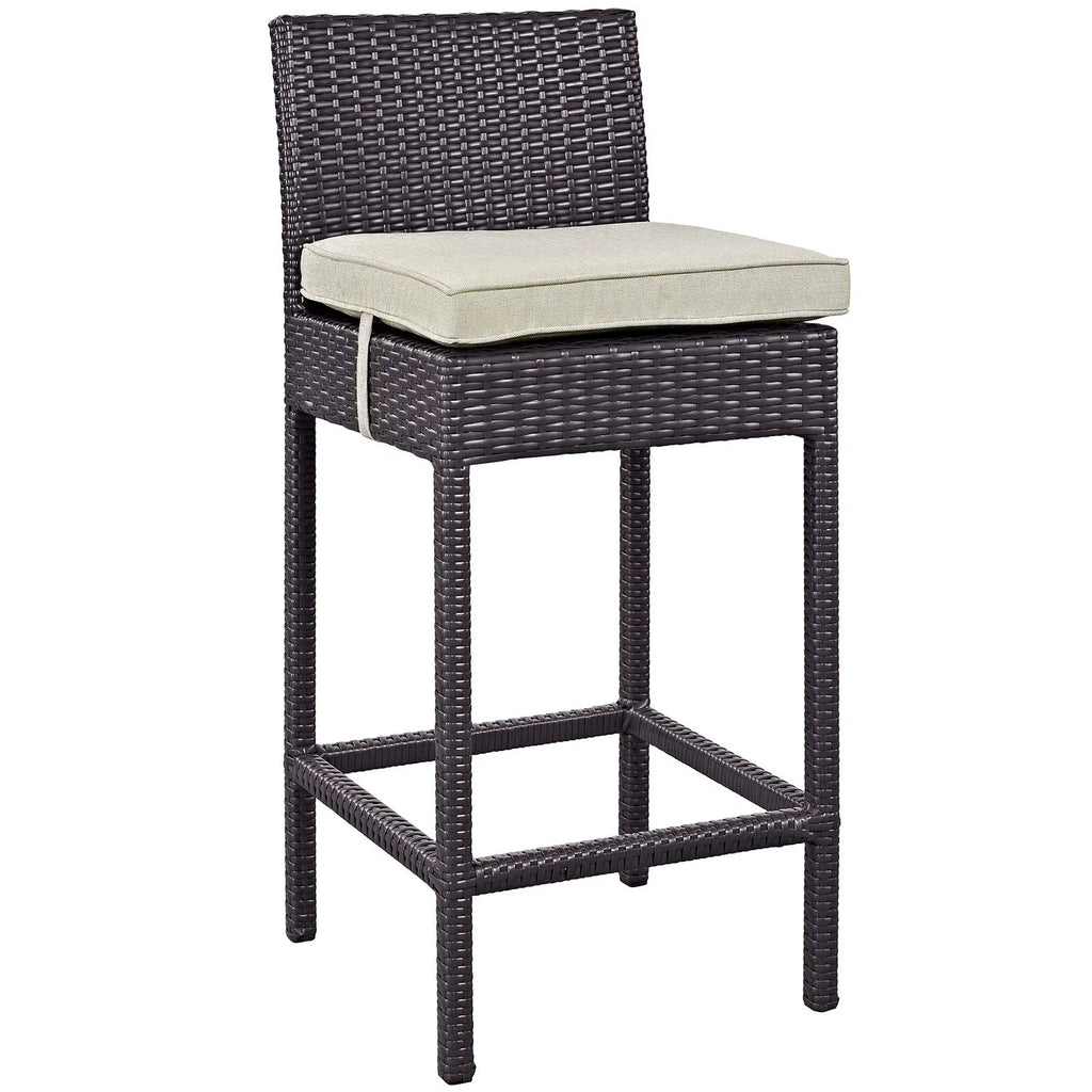 Virasat Outdoor Patio Bar Sets 4 Chairs and 1 Table (Dark Brown)-VIRASAT FURNITURE & FURNISHING