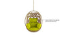 Virasat Single Seater Hanging Swing Without Stand For Balcony , Garden Swing (Honey)-VIRASAT FURNITURE & FURNISHING