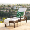 Virasat Outdoor Swimming Poolside Lounger Dark Brown-VIRASAT FURNITURE & FURNISHING