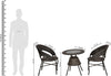 Virasat Outdoor Patio Seating Set 2 Chairs and 1 Table Set (Cream)-VIRASAT FURNITURE & FURNISHING