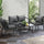 Virasat Outdoor Sofa Set 2 Seater, 2 Single Seater and 1 Center Table (Dark Grey) Braided & Rope-VIRASAT FURNITURE & FURNISHING