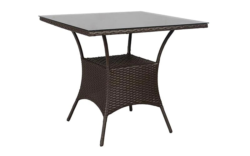 Virasat Outdoor Patio Seating Set 4 Chairs and 1 Table Set (Dark Brown)-VIRASAT FURNITURE & FURNISHING