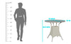Virasat Outdoor Patio Seating Set 4 Chairs and 1 Table Set (White)-VIRASAT FURNITURE & FURNISHING
