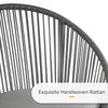 Virasat Outdoor Patio Seating Set 4 Chairs and 1 Table Set (Grey)-VIRASAT FURNITURE & FURNISHING