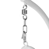Virasat Single Seater Hanging Swing With Stand For Balcony , Garden Swing (White)-VIRASAT FURNITURE & FURNISHING