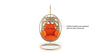 Virasat Single Seater Hanging Swing With Stand For Balcony, Garden Swing (Cream)-VIRASAT FURNITURE & FURNISHING