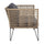 VIRASAT FURNITURE 2 SEATER PIECE OUTDOOR ROPE LOVESEAT SOFA