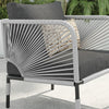 VIRASAT FURNITURE 3-Piece Outdoor Rope Patio Furniture Set with Cushions & Center Table – Beige