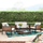 Virasat Outdoor Garden Balcony Sofa Set 2 Seater, 2 Single Seater and 1 Center Table Set (Brown)