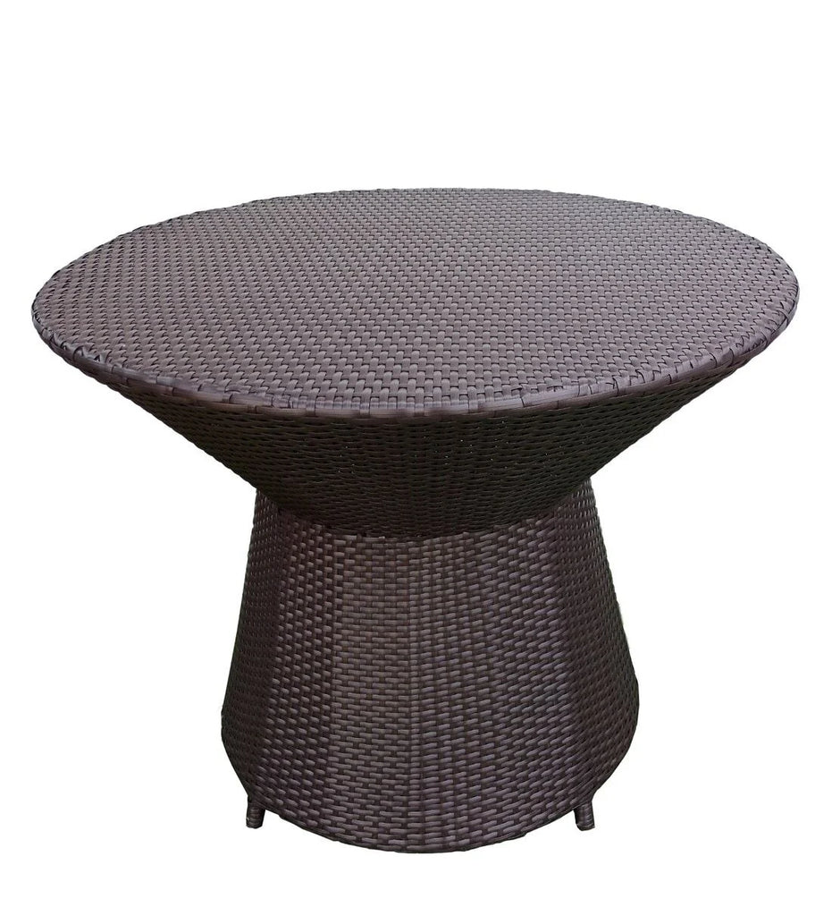 Virasat Outdoor Patio Seating Set 4 Chairs and 1 Table Set (Brown)-VIRASAT FURNITURE & FURNISHING