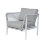 Virasat Outdoor Garden Balcony Sofa Set 2 Seater, 2 Single seater and 1 Center Table Set, Braid & Rope(Grey)-VIRASAT FURNITURE & FURNISHING