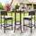Virasat Outdoor Patio Bar Sets 2 Chairs and 1 Table (Brown)-VIRASAT FURNITURE & FURNISHING