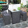 Virasat Outdoor Bar Sets 4 Chairs and 1 Table Patio Bar Set (Grey)-VIRASAT FURNITURE & FURNISHING