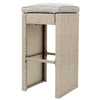 Virasat Outdoor Bar Sets 4 Chairs and 1 Table Patio Bar Set (Cream)-VIRASAT FURNITURE & FURNISHING